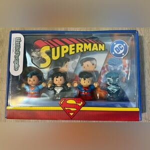 Little People Collector DC Superman Figures Fisher-Price - 4 pc Set Brand New